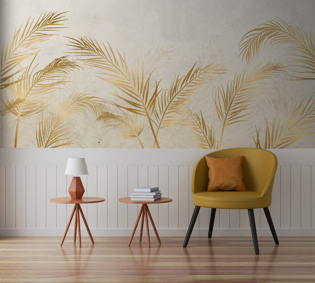 Gold palm fronds — interior 1