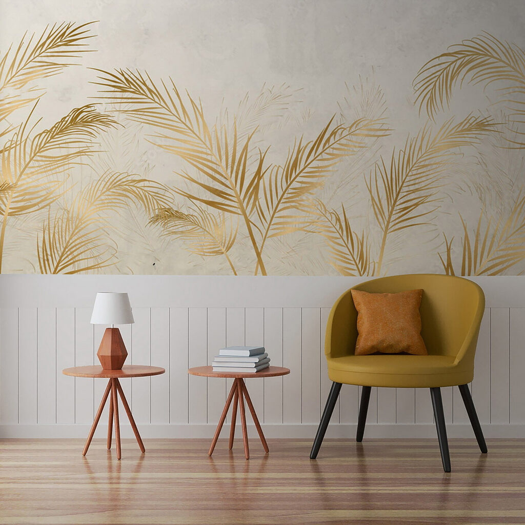 Gold palm fronds — interior 5