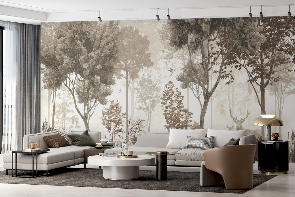Deer in misty woodland — interior 7