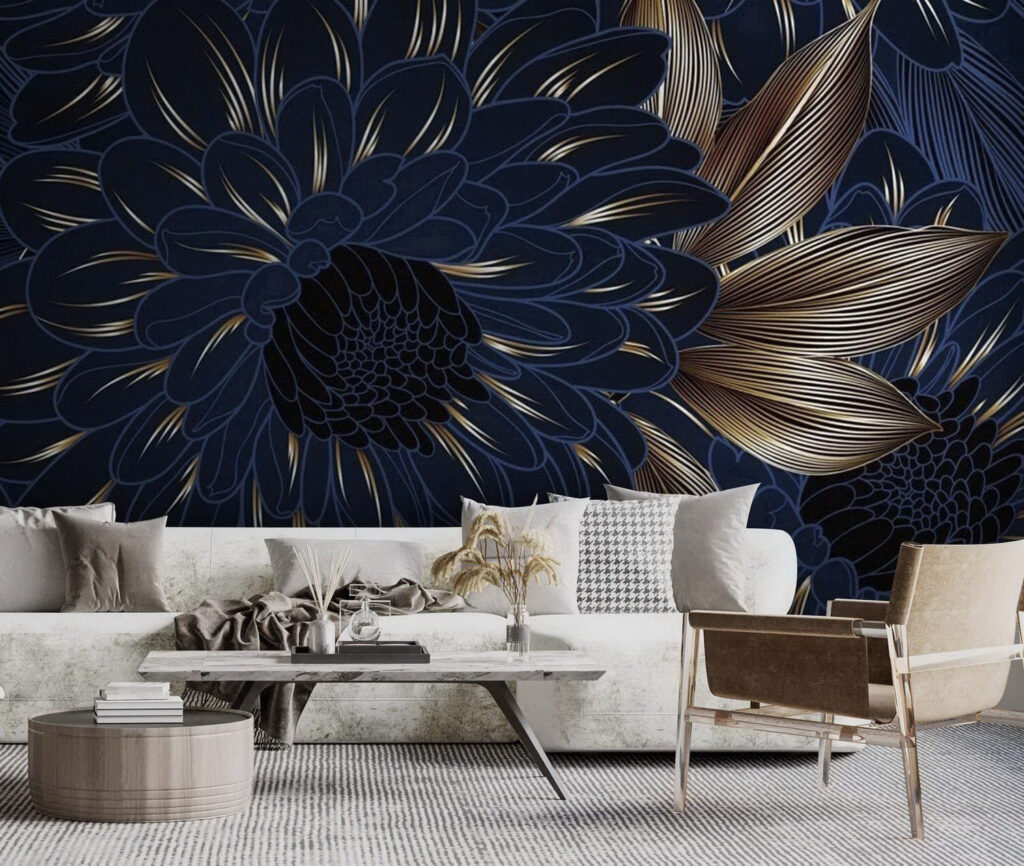 Carved Floral Night in an interior