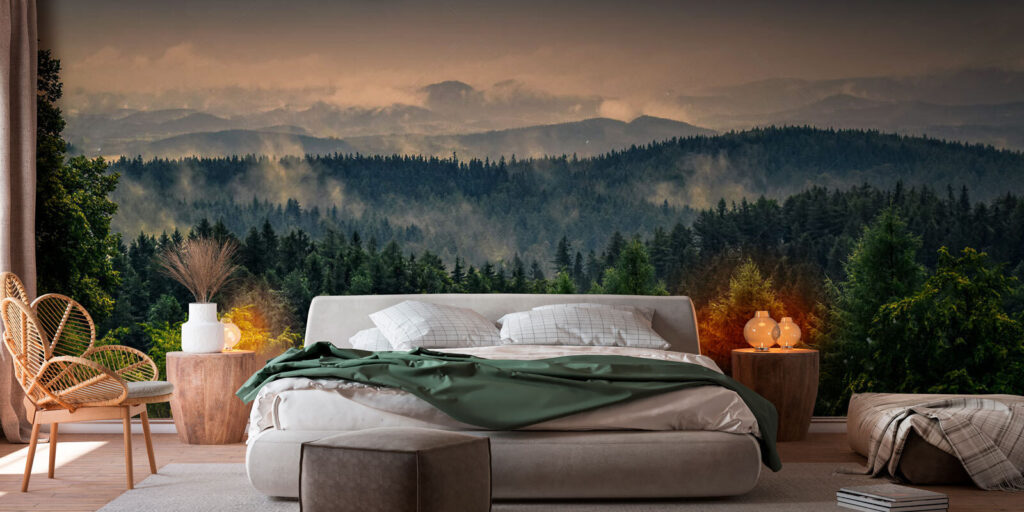 Forest Before Sunrise in an interior