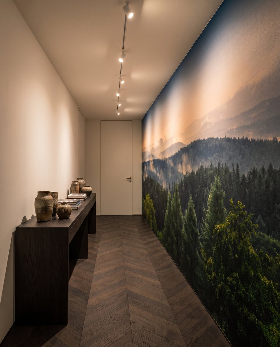 Forest Before Sunrise in an interior