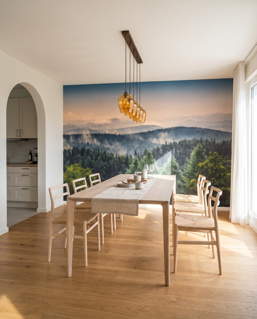 Forest Before Sunrise in an interior