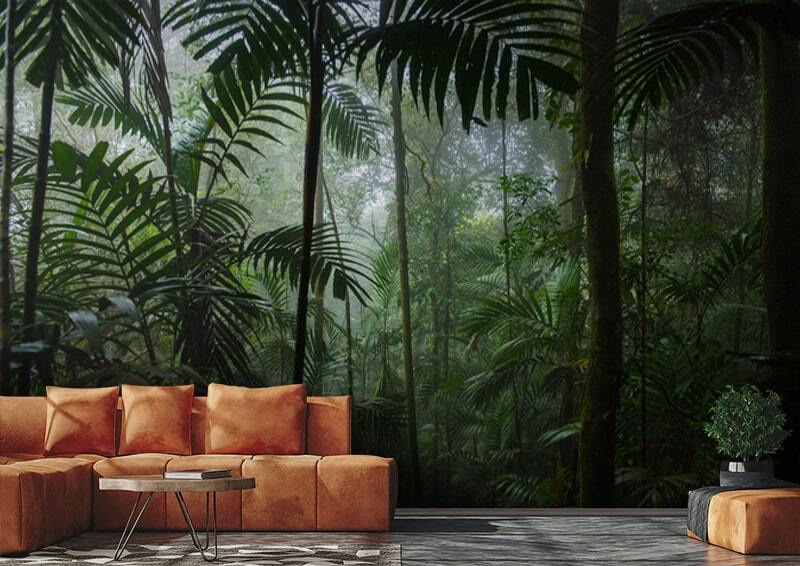 Under the Palms in an interior