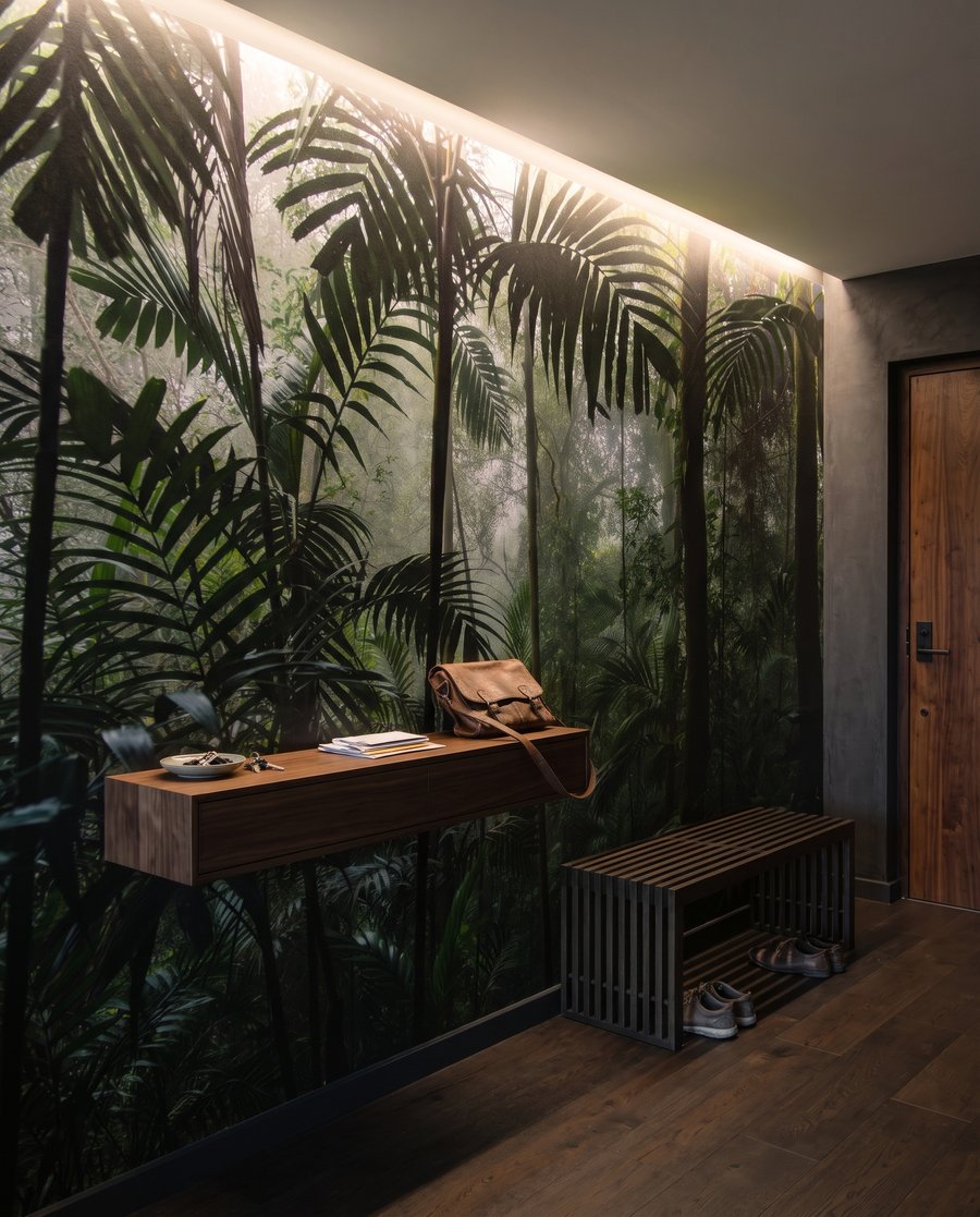 Under the Palms in an interior