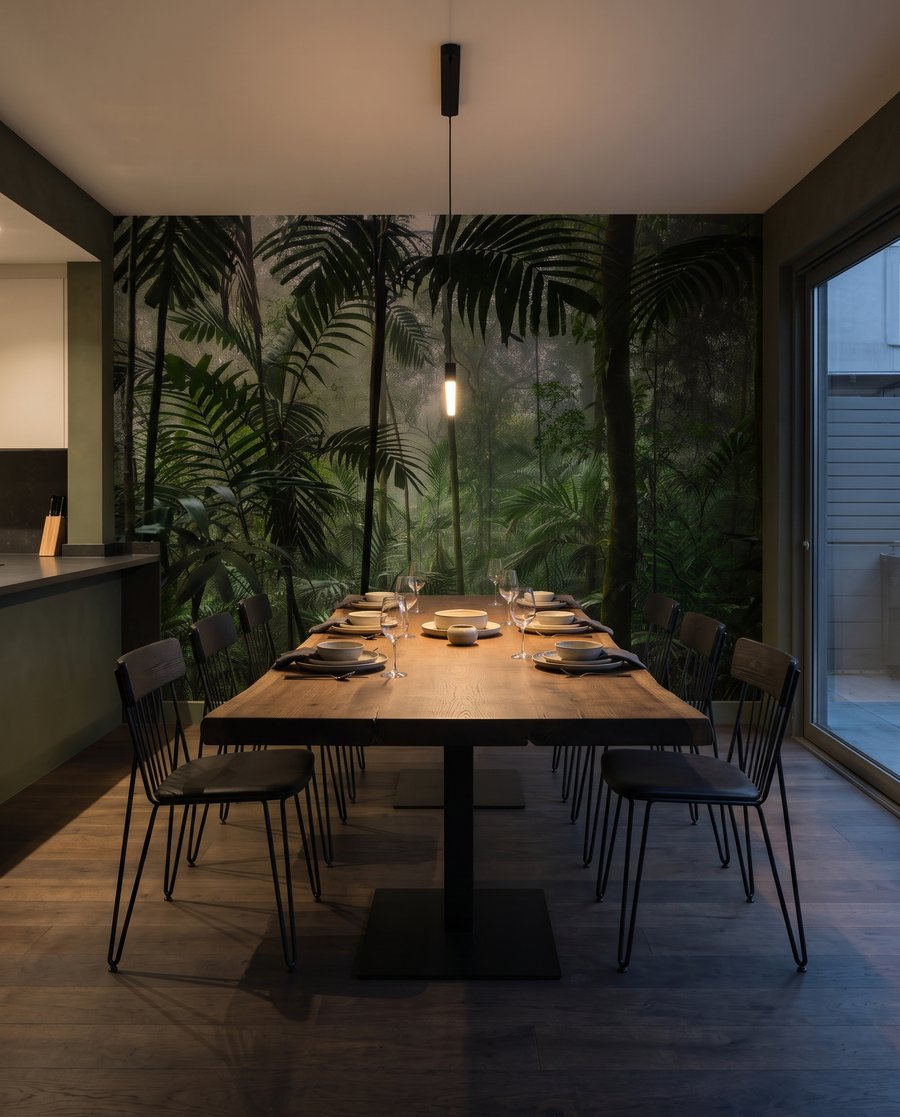 Under the Palms in an interior