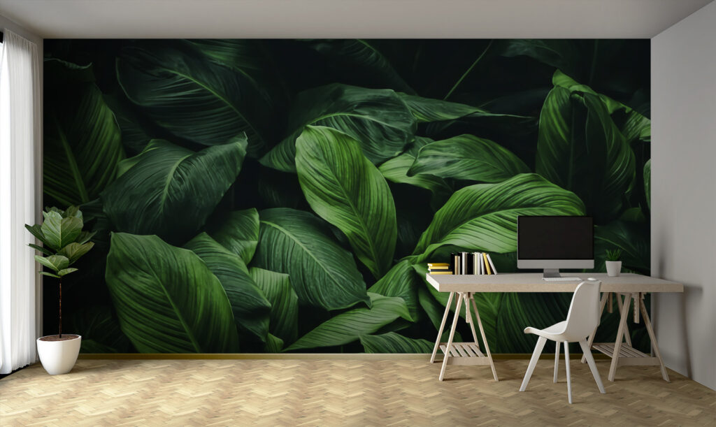 Deep Leaf Garden in an interior