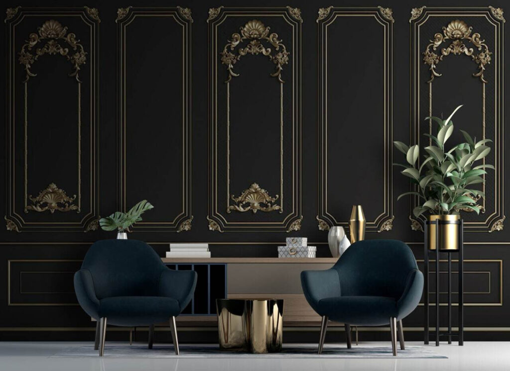 Ornate Wall Panels in an interior