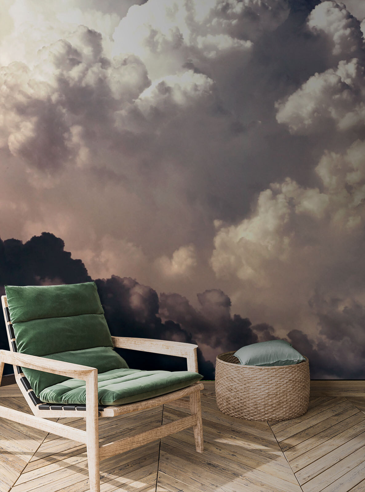 Dark clouds around sunlight — interior 2