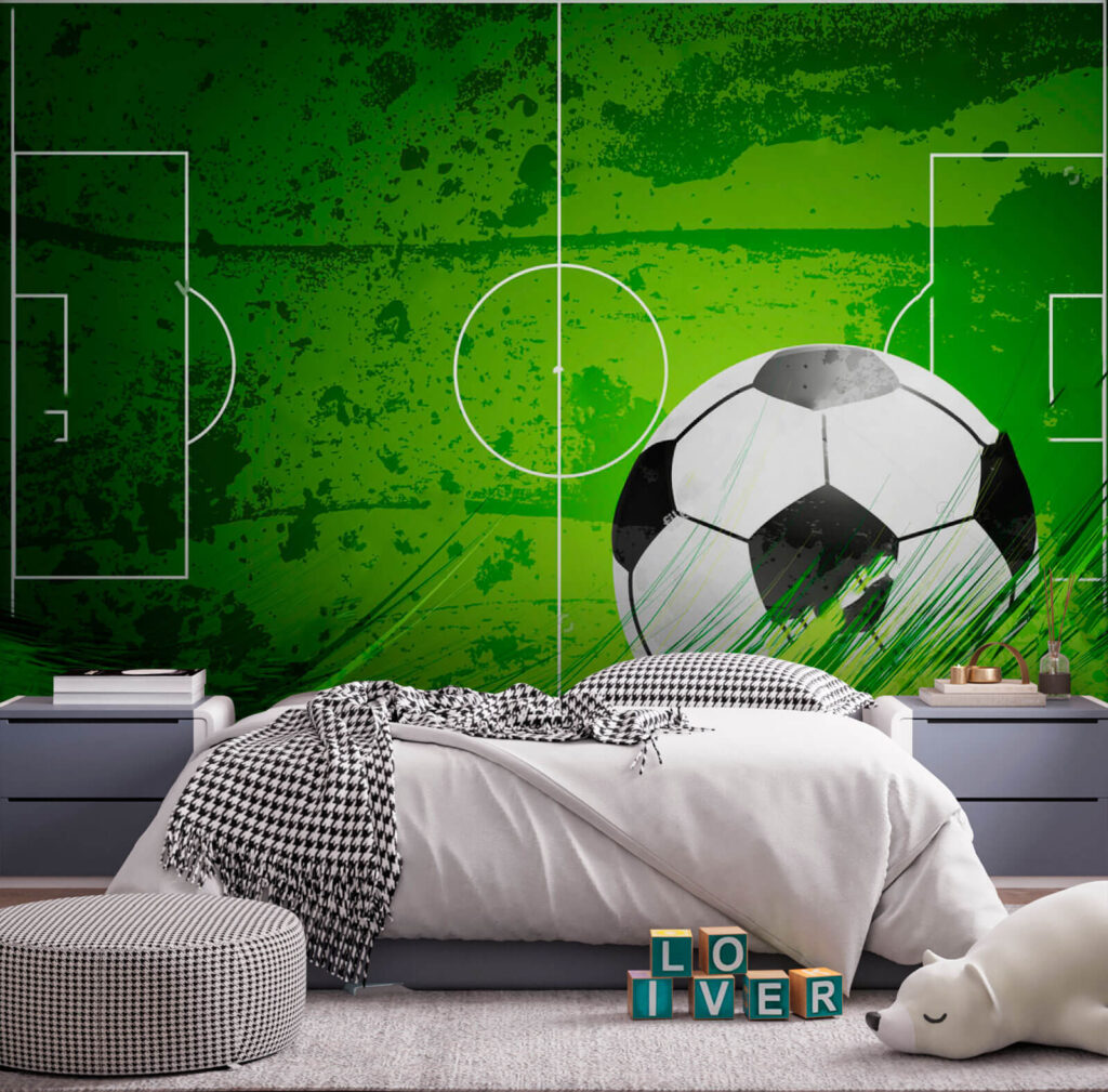 Football on a pitch — interior 3