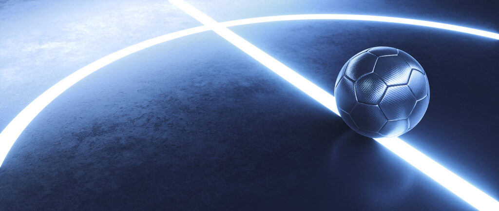 Ball between light lines — full design