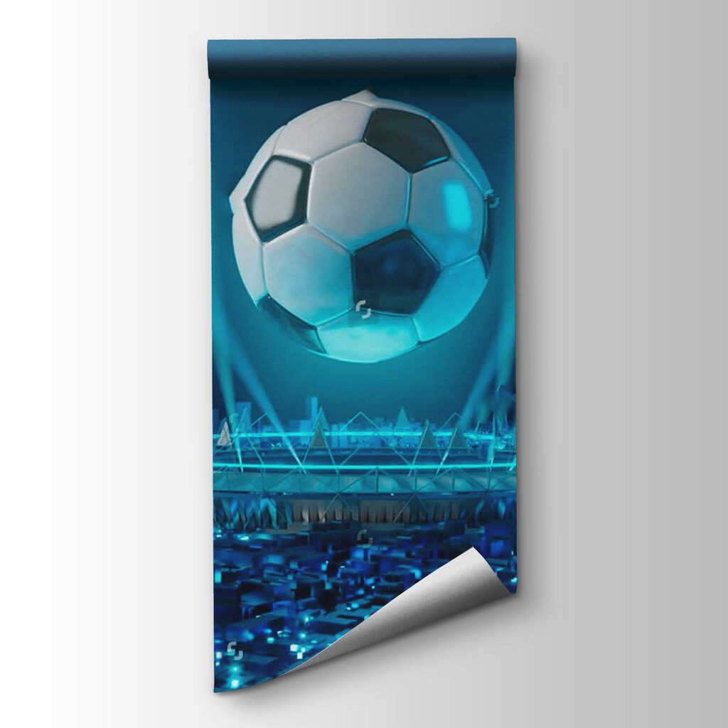 Football over a stadium — product view