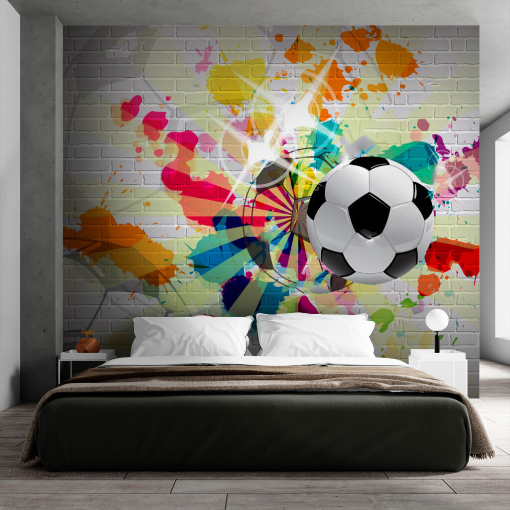 Football with bold outlines — interior 3