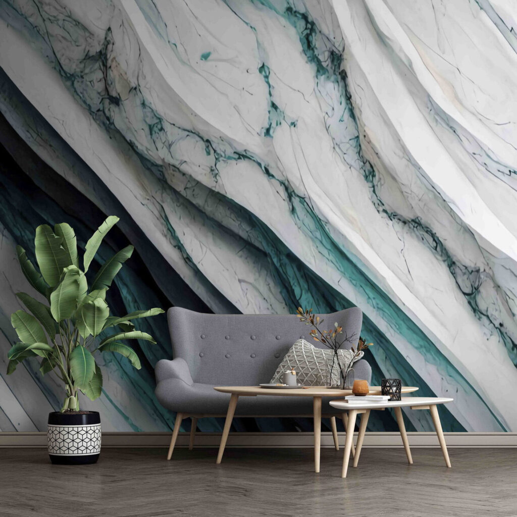 Turquoise veins run diagonally — interior 2