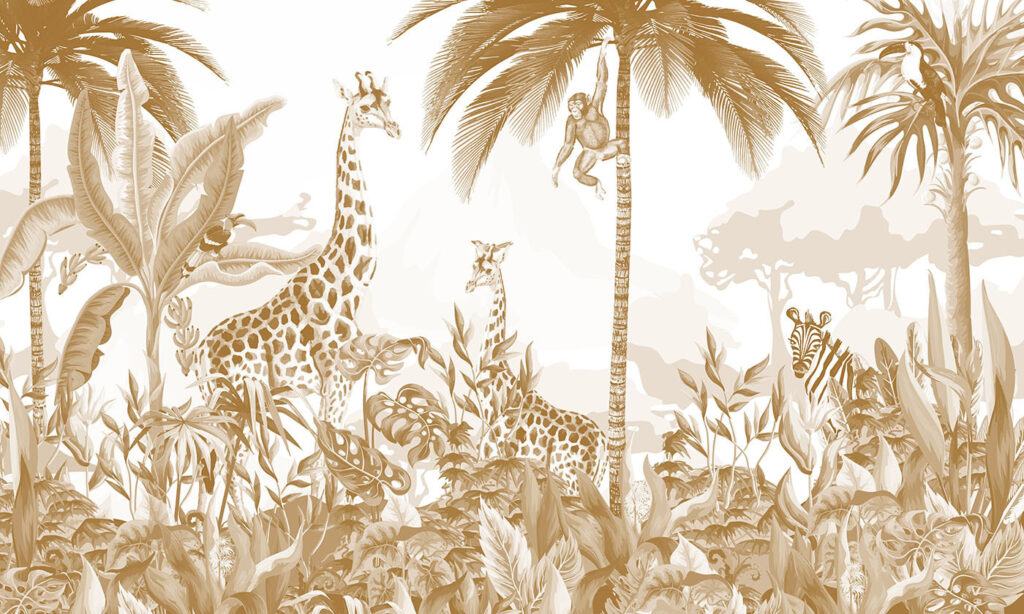 Leopards Among Palms — full design