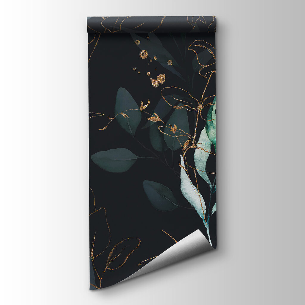 Leafy twigs against dark — product view