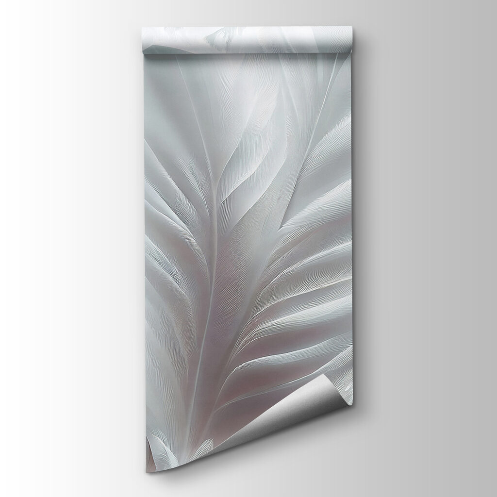 White feathers close-up — product view