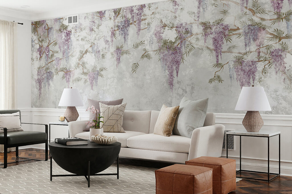 Hanging purple blossoms — interior 6