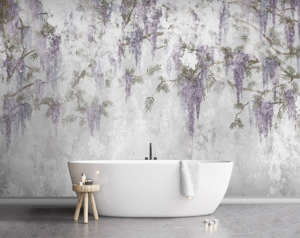 Hanging purple blossoms — interior 5