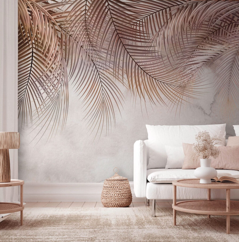 Palm Frond Cascade in an interior