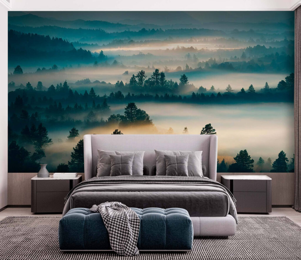 Mist between wooded hills — interior 2