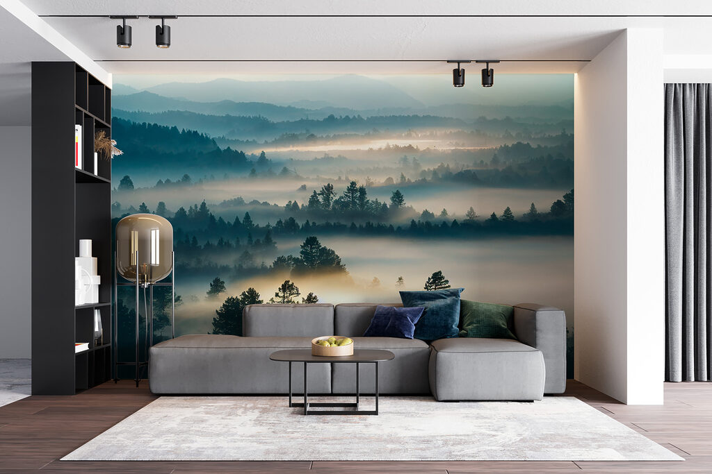 Mist between wooded hills — interior 5
