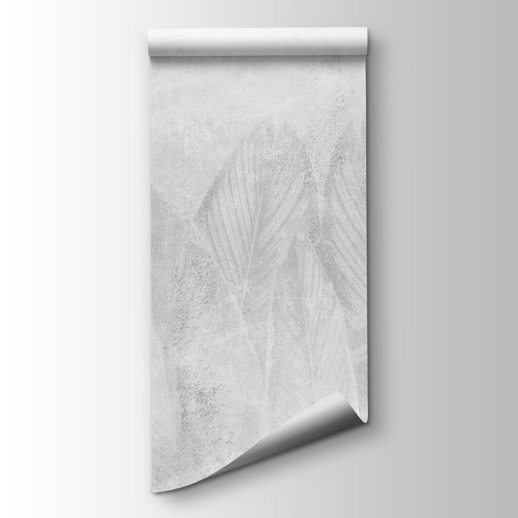 Large leaves on grey — product view