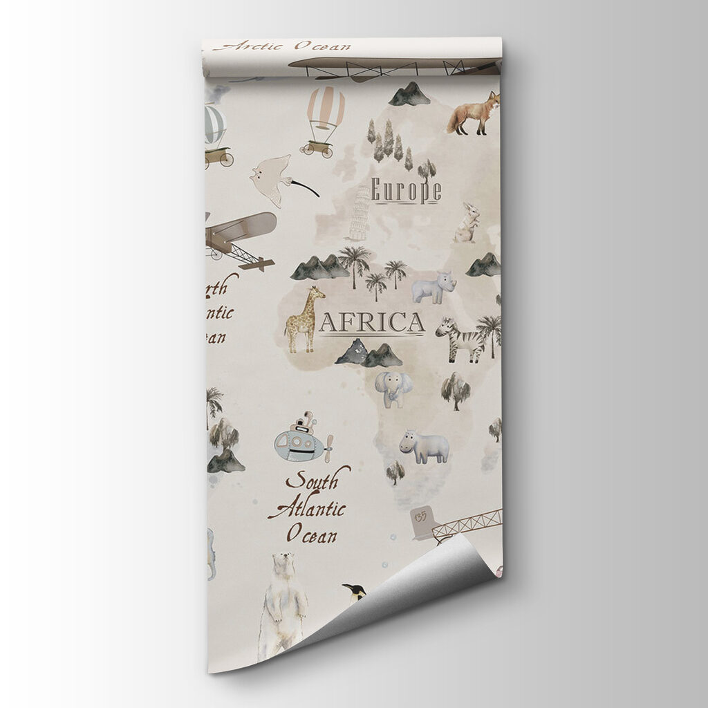 Animal map with aeroplanes — product view