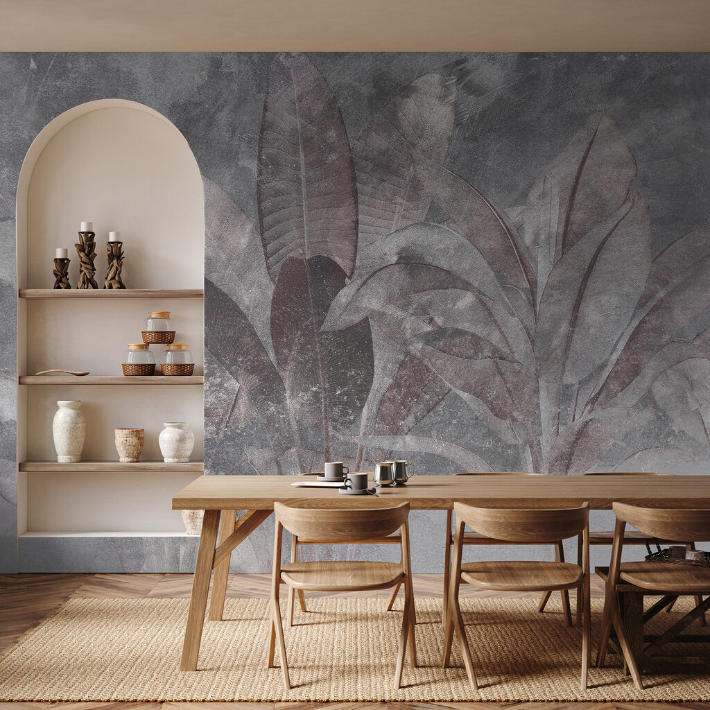 Leaves on Weathered Stone — interior 1