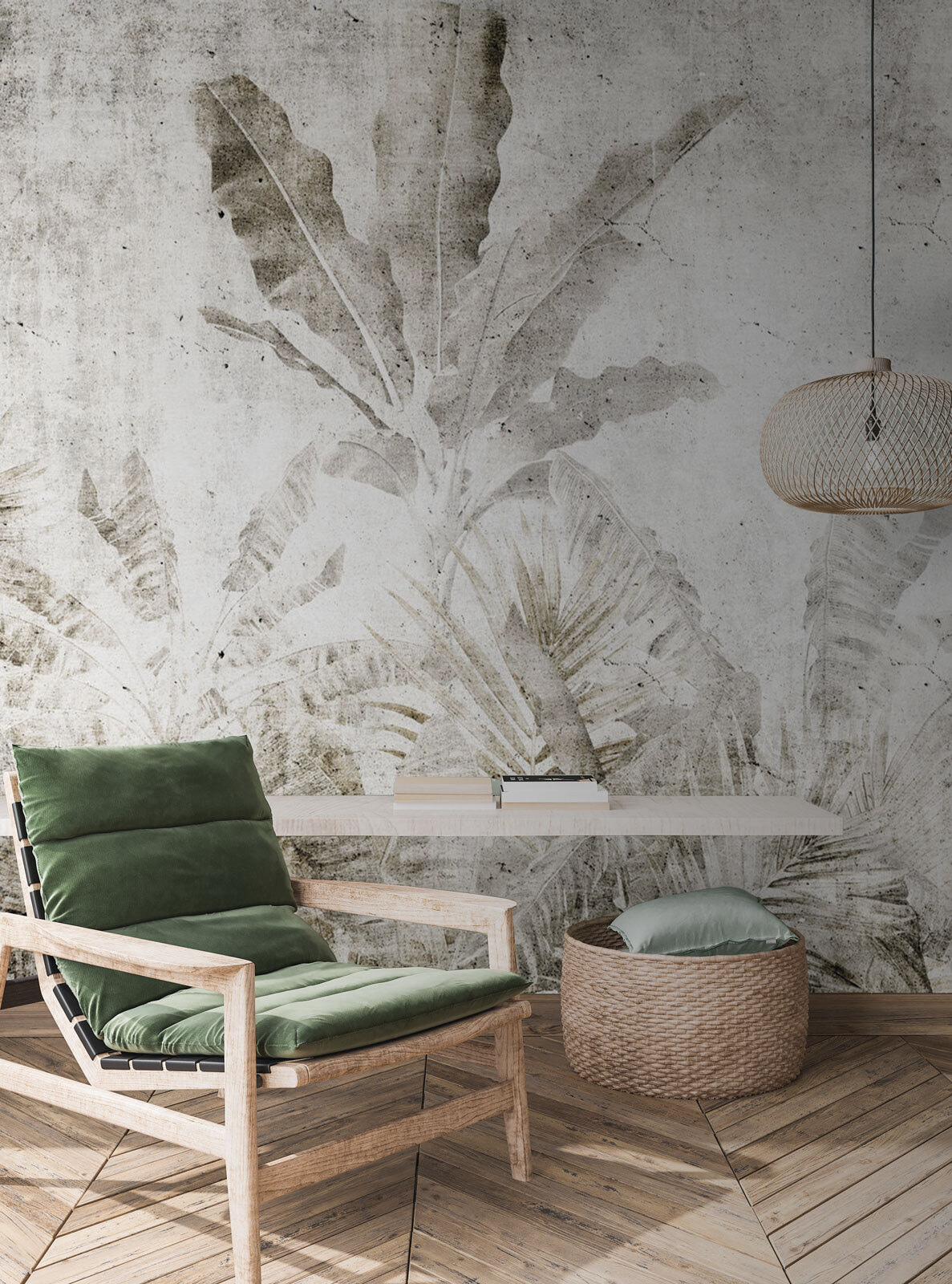 Ferns on weathered ground — interior 4