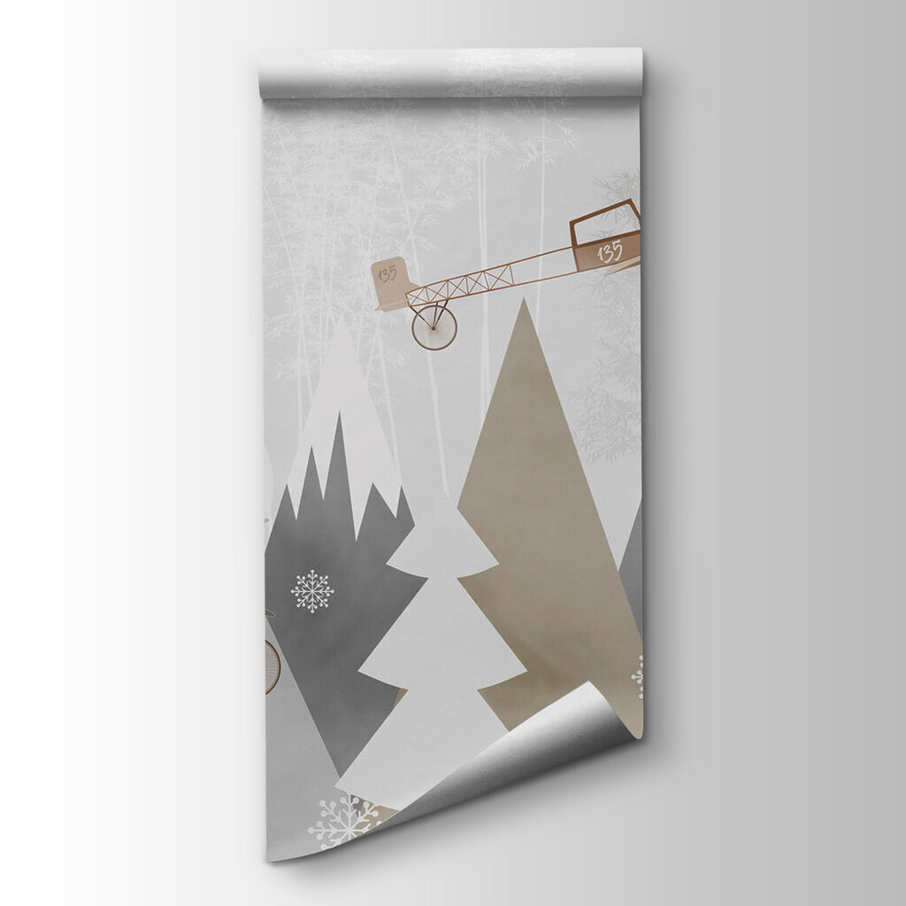 Aeroplanes above mountain forest — product view