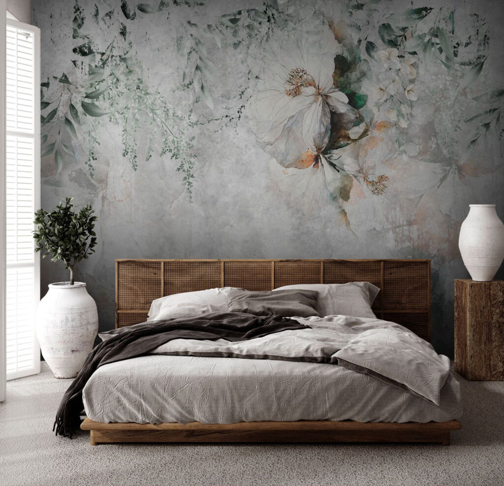 Flowers fade into paint — interior 1