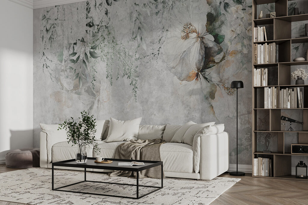 Flowers fade into paint — interior 7