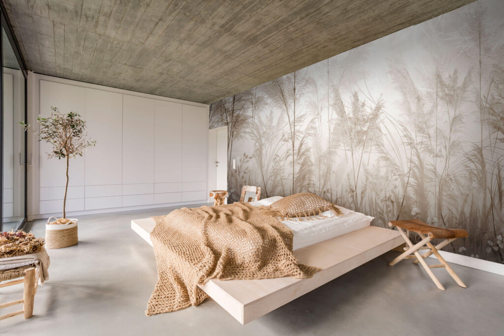 Plume grass in mist — interior 2