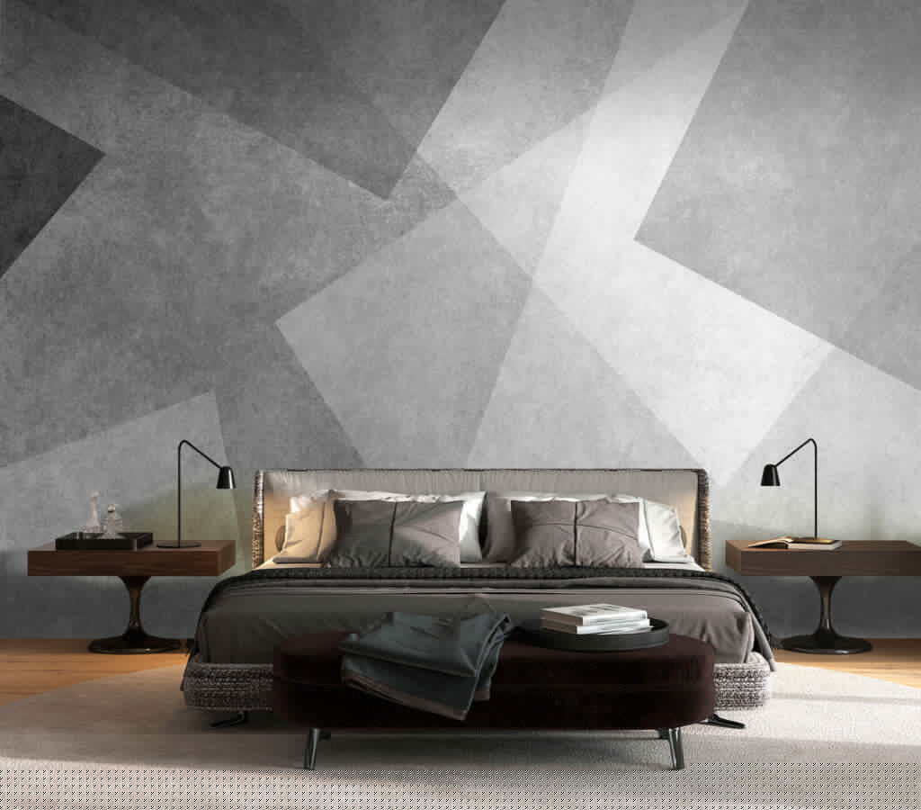 Grey triangles in layers — interior 2