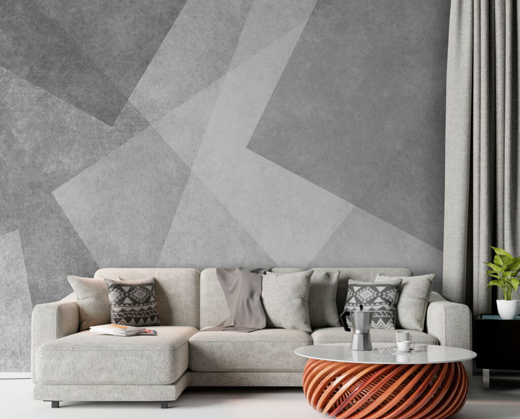 Grey triangles in layers — interior 1