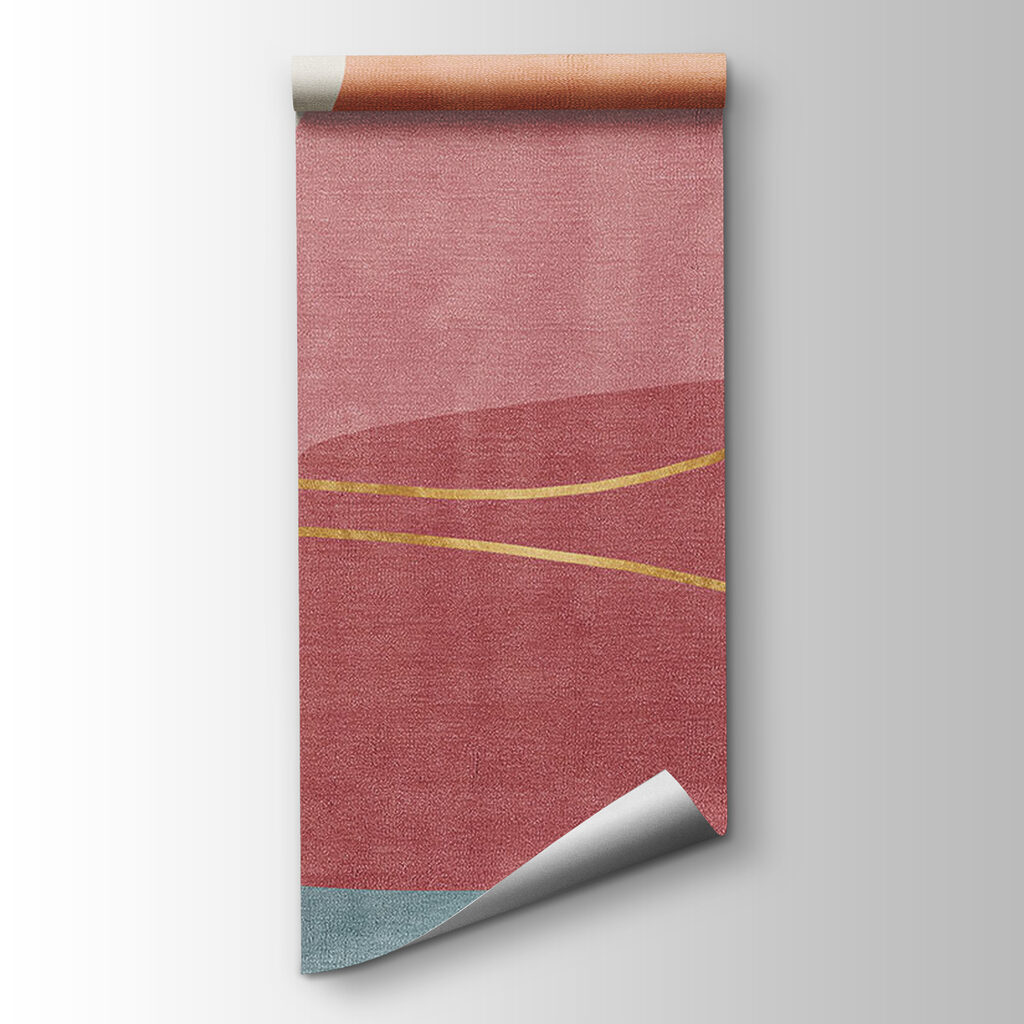 Pastel shapes with gold — product view