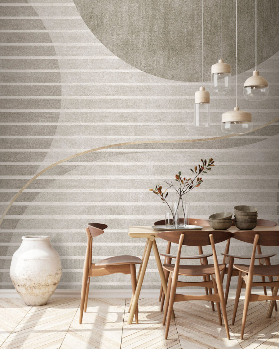Circles behind white stripes — interior 1