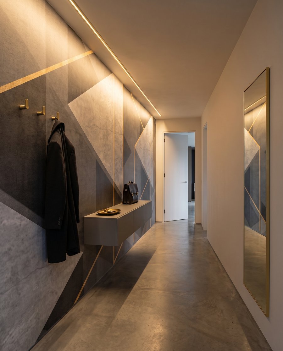 Outlined Geometry in an interior