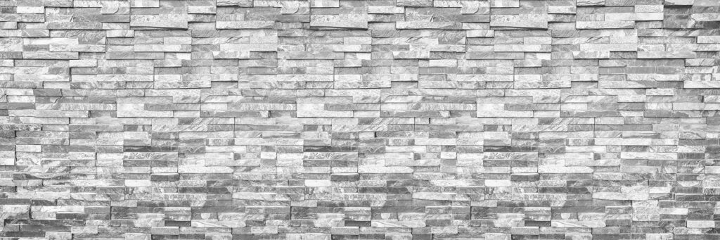 Light grey stone rows — full design
