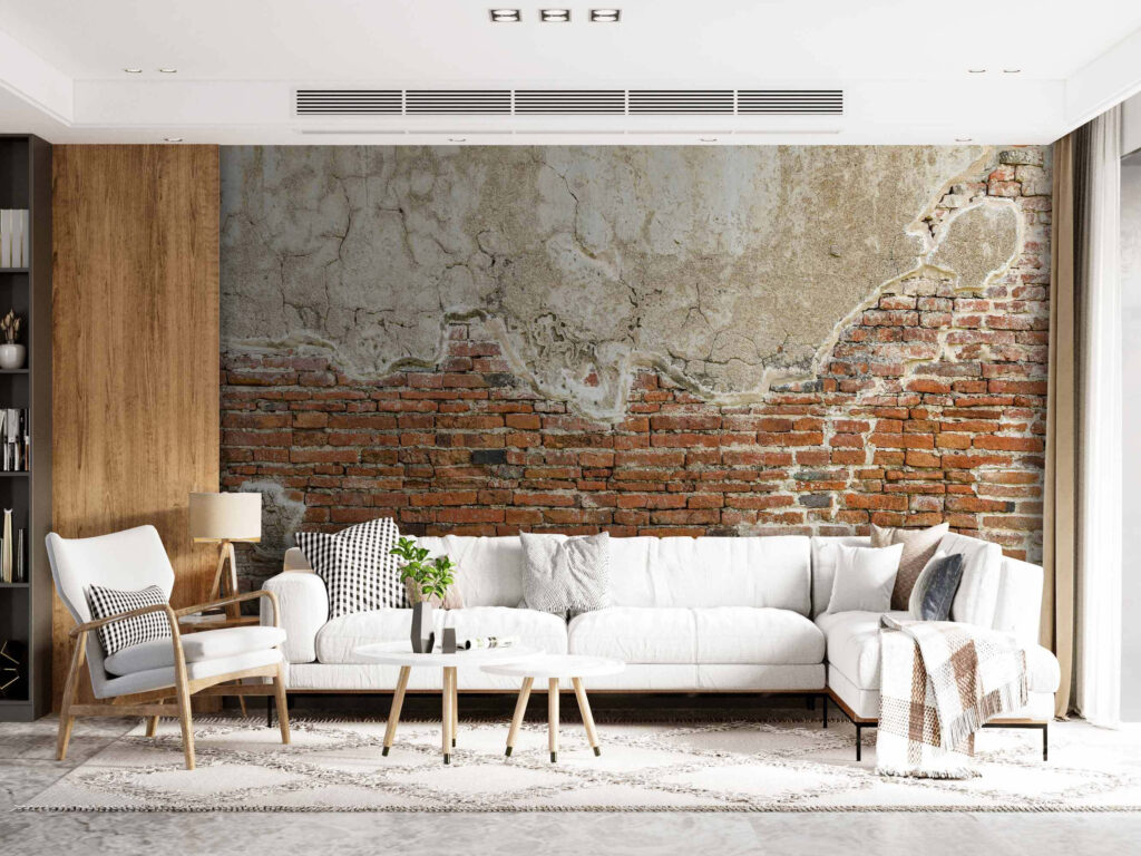Old Brick Stories in an interior