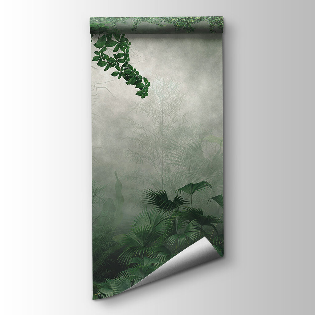 Green jungle in mist — product view