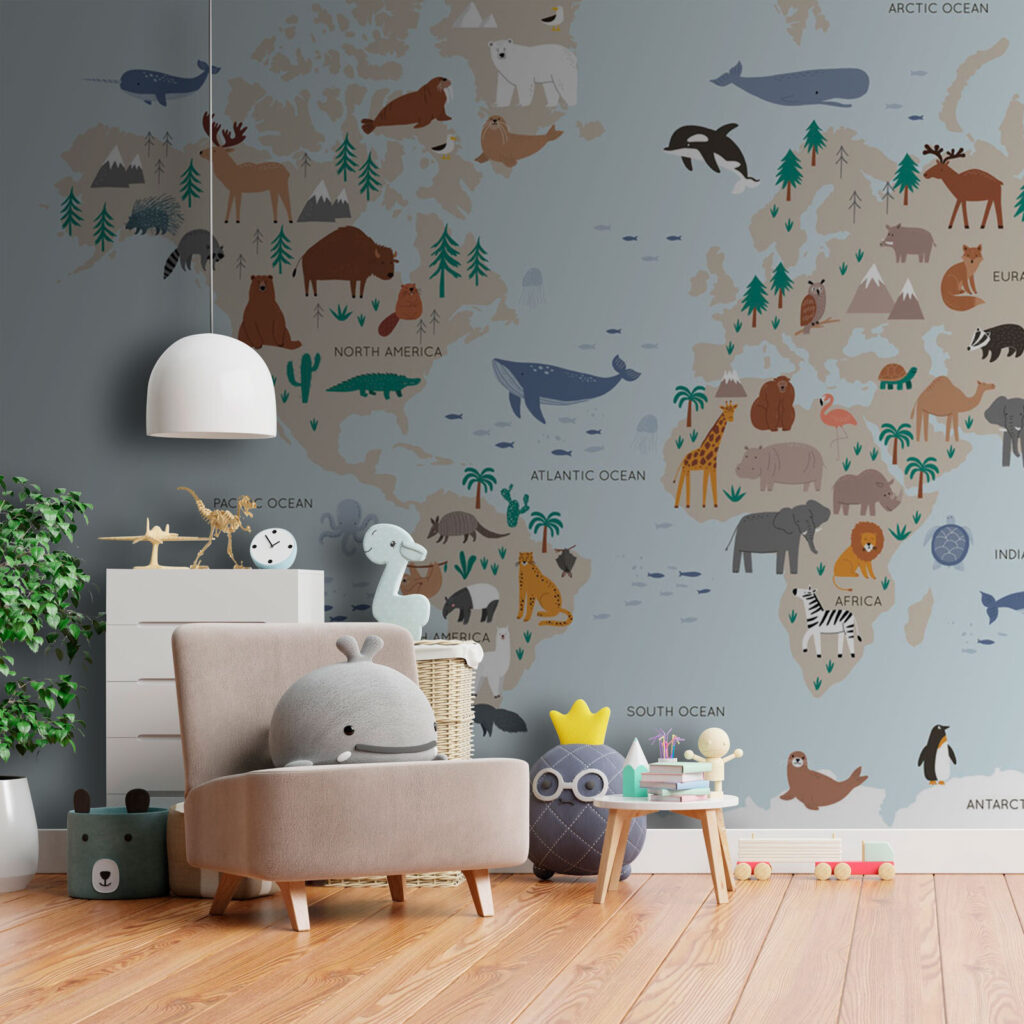 Animals on light blue — interior 1