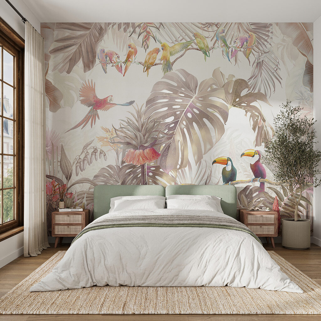 Toucans among pale leaves — interior 5