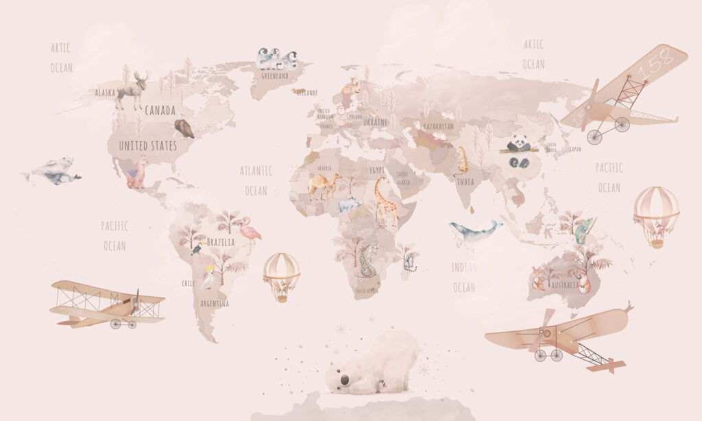 Adventure World Map — full design