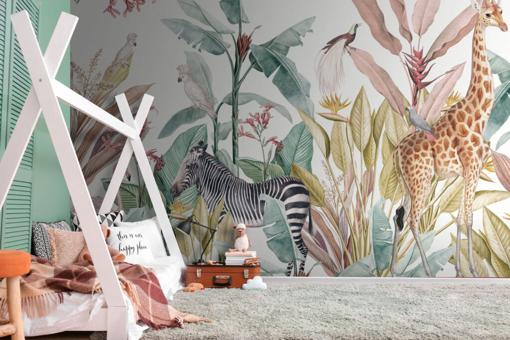 Wildlife in Watercolour in an interior
