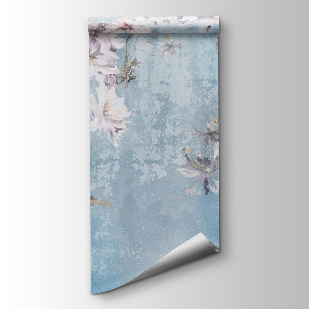 Pink blossom on blue — product view