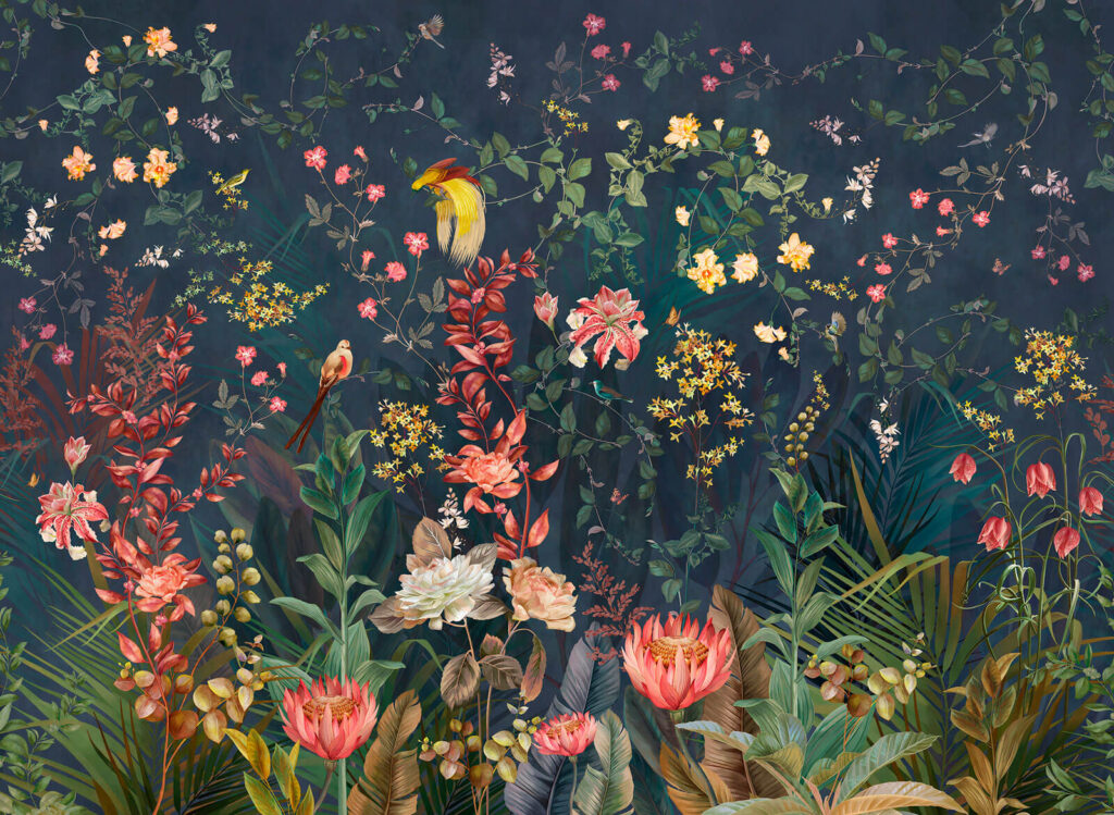 Garden Birds at Night — full design