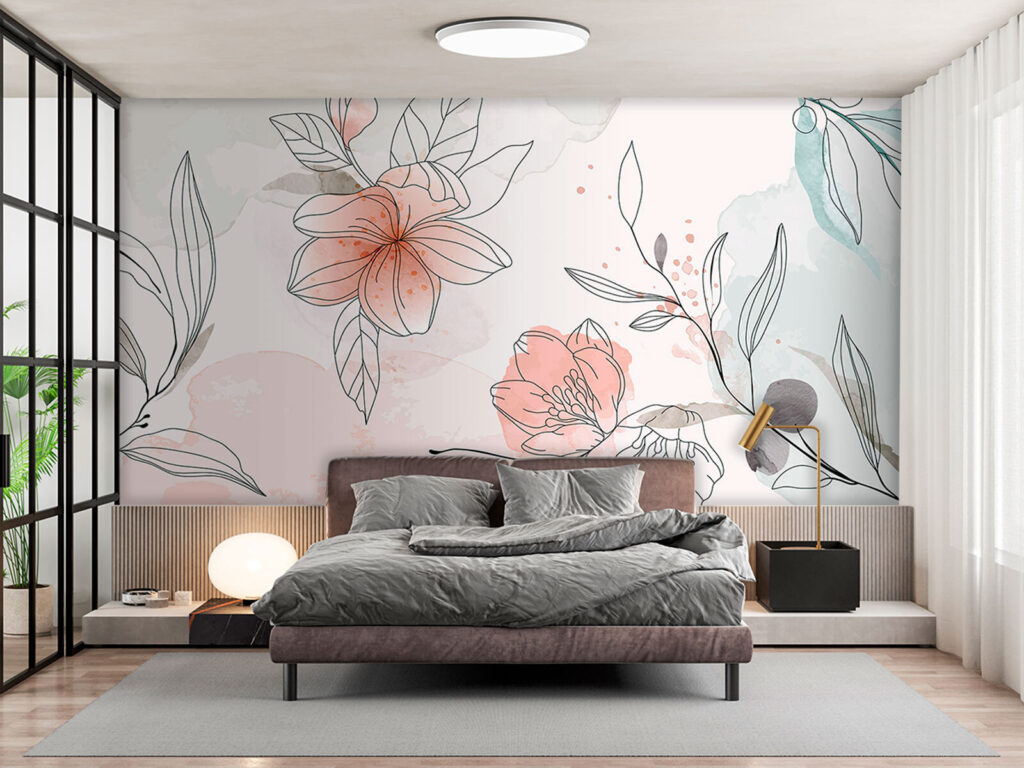 Flowers in loose outlines — interior 2