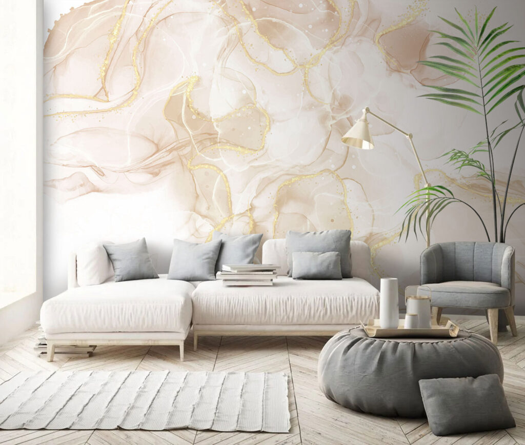Gold-lined pale clouds — interior 2